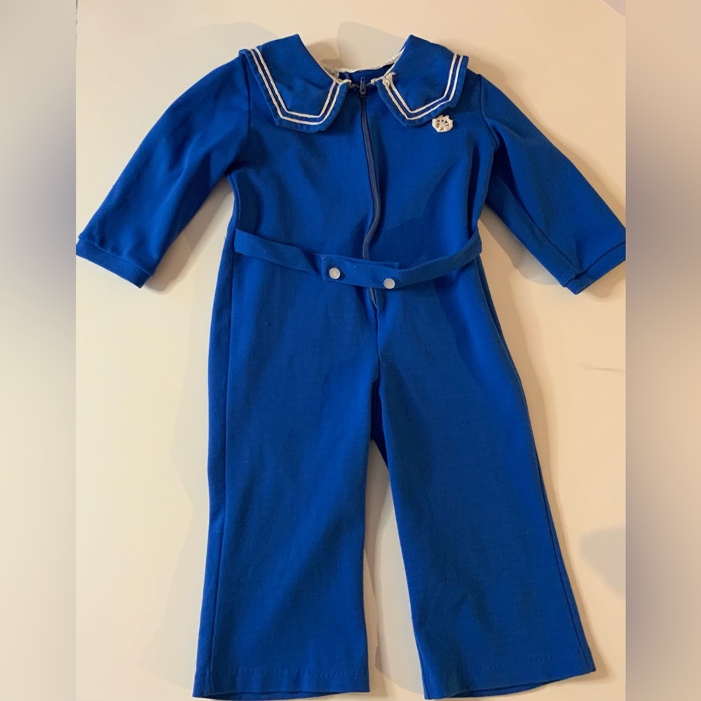 Vintage 60s Blue Toddler Sailorsuit